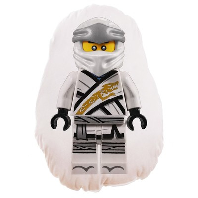 Poduszka maskotka Lego Ninjago biały Ninja Zane