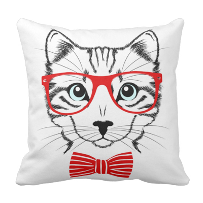 Poduszka hipster kot cat elegant pod-6036