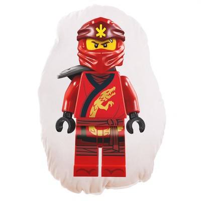 Poduszka Lego Ninjago czarwony Ninja Kai Spinjitzu