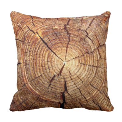 Poduszka TREE RINGS słoje drzewa drewno pod-6211