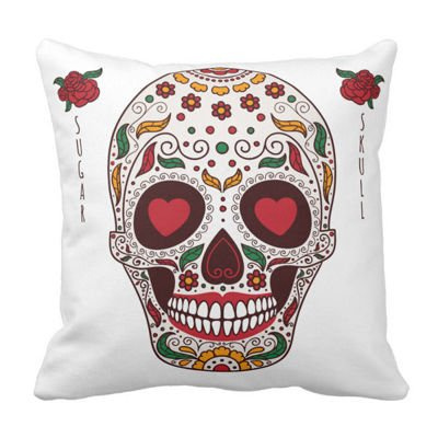 Poduszka ozdobna Sugar Skull Czaszka pod-6384