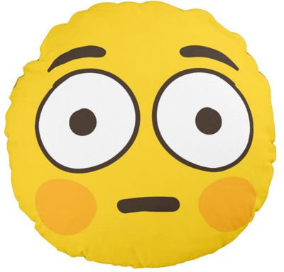 Pduszka jasiek Flushed EMOJI EMOTICON EMOTKA pod-3115