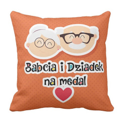 Poduszka Babcia i Dziadek na medal pod-6312