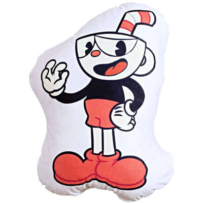 Poduszka maskotka Cuphead Filuś i Kubuś gra bajka