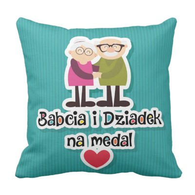 Poduszka Babcia i Dziadek na medal pod-6316