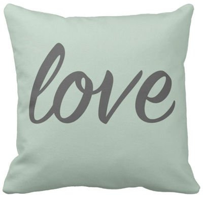 Poduszka zielona LOVE home decor pod-6733