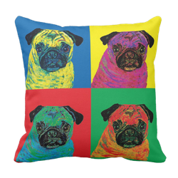 Poduszka PUG POP ART Mops pies pekińczyk pod-6204