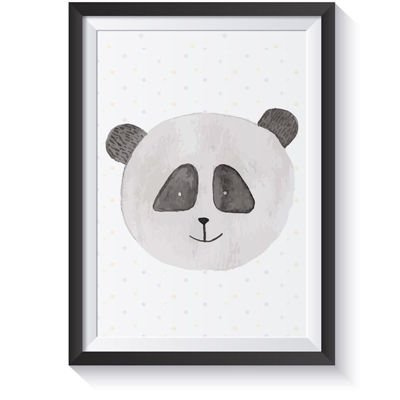 Plakat bajkowy miś Panda dla dzieci PLA-0006